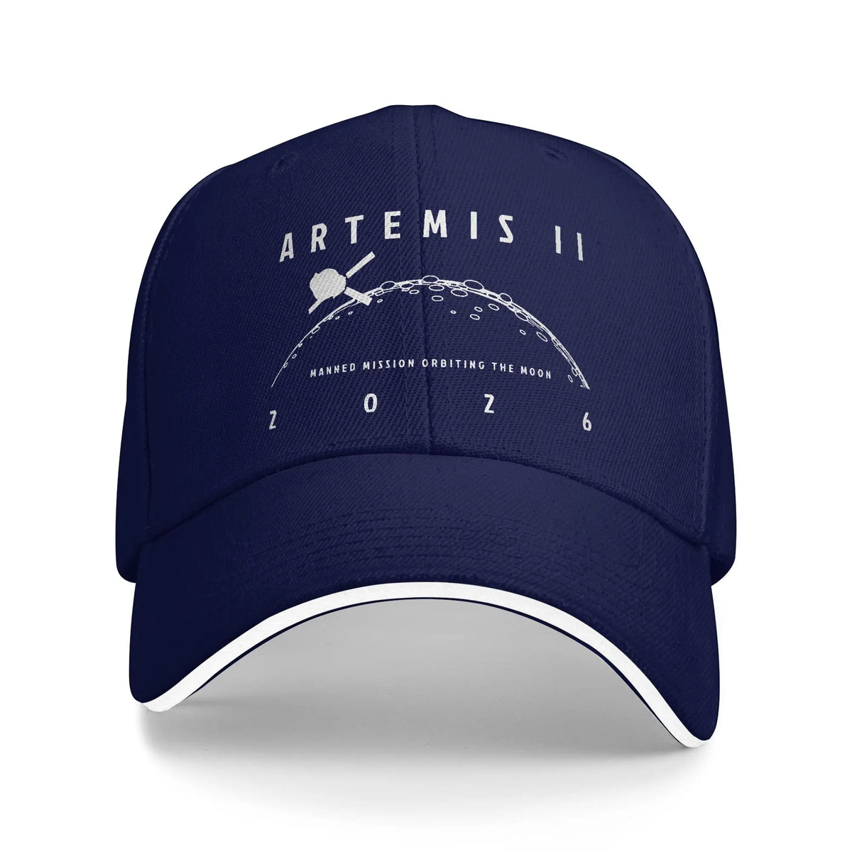 Artemis II 2026 Manned Mission Orion Orbiting The Moon Casual Baseball Cap