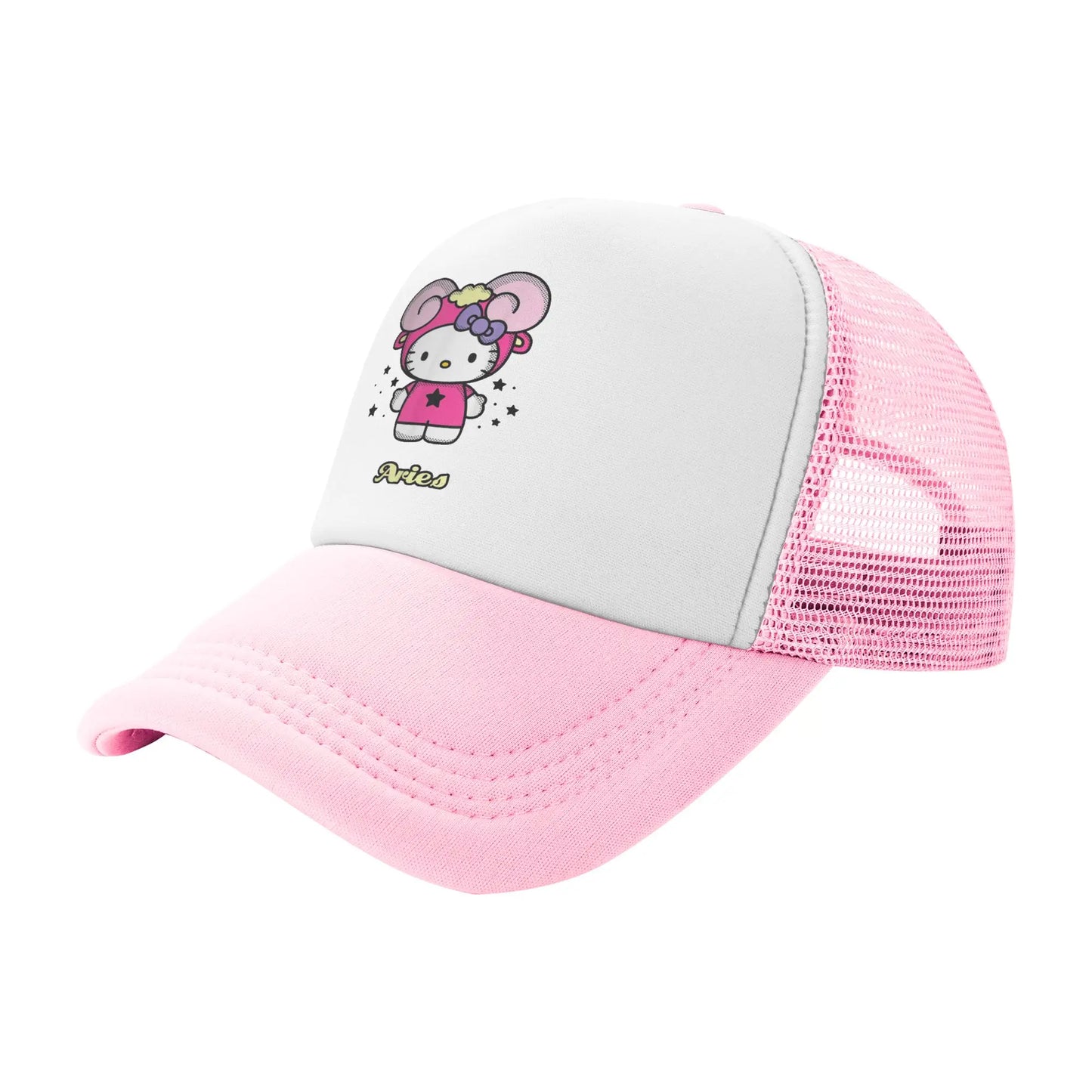 Hello Kitty Zodiac Capricorn Trucker Hats Mesh Baseball Cap