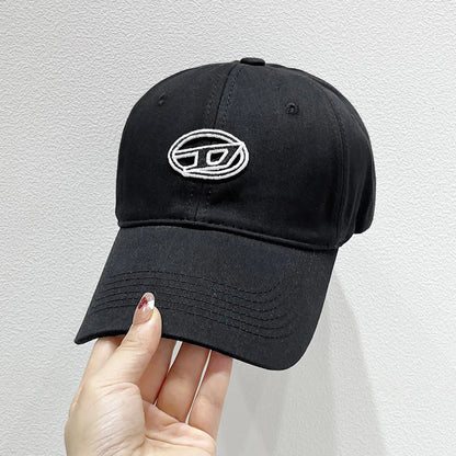 New Cute Cat Embroidery Soft Top Baseball Cap