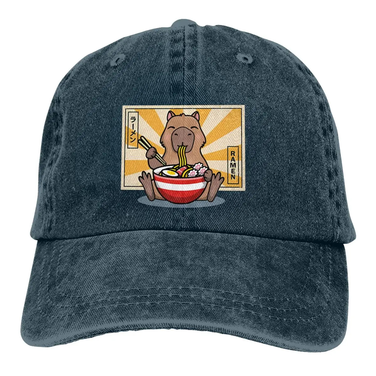 Capybara Multicolor Hat Peaked Women's Cap Ramen Personalized Visor Baseball Hat
