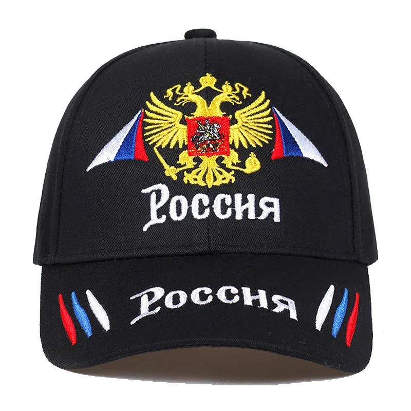 Unisex Double Headed Eagle Embroidery Baseball Caps Spring Autumn