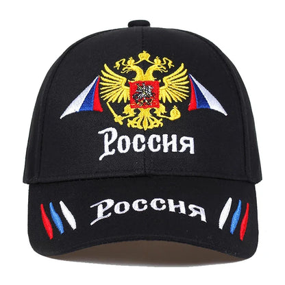 Unisex Double Headed Eagle Embroidery Baseball Caps Spring Autumn