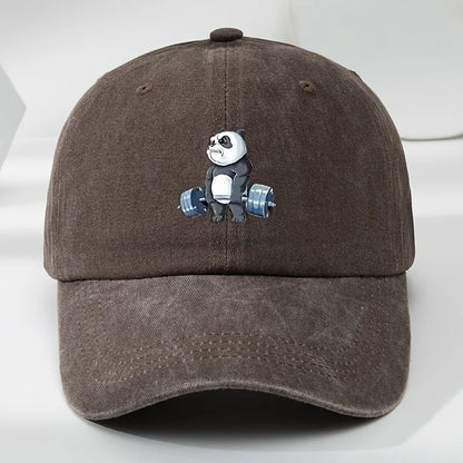 Cartoon Panda Print Baseball Cap