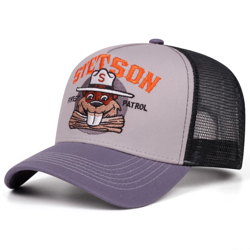 Fashion Cartoon New Truck Hat STETSON Groundhog Net Hat Street Hip Hop Hat Baseball Hat Unisex