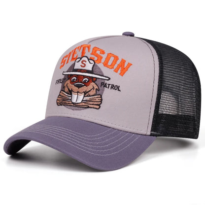 Fashion Cartoon New Truck Hat STETSON Groundhog Net Hat Street Hip Hop Hat Baseball Hat Unisex