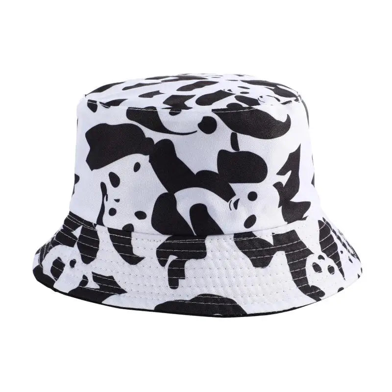 Bucket Hat Women Men Unisex Panda Printed Fisherman Cap Female