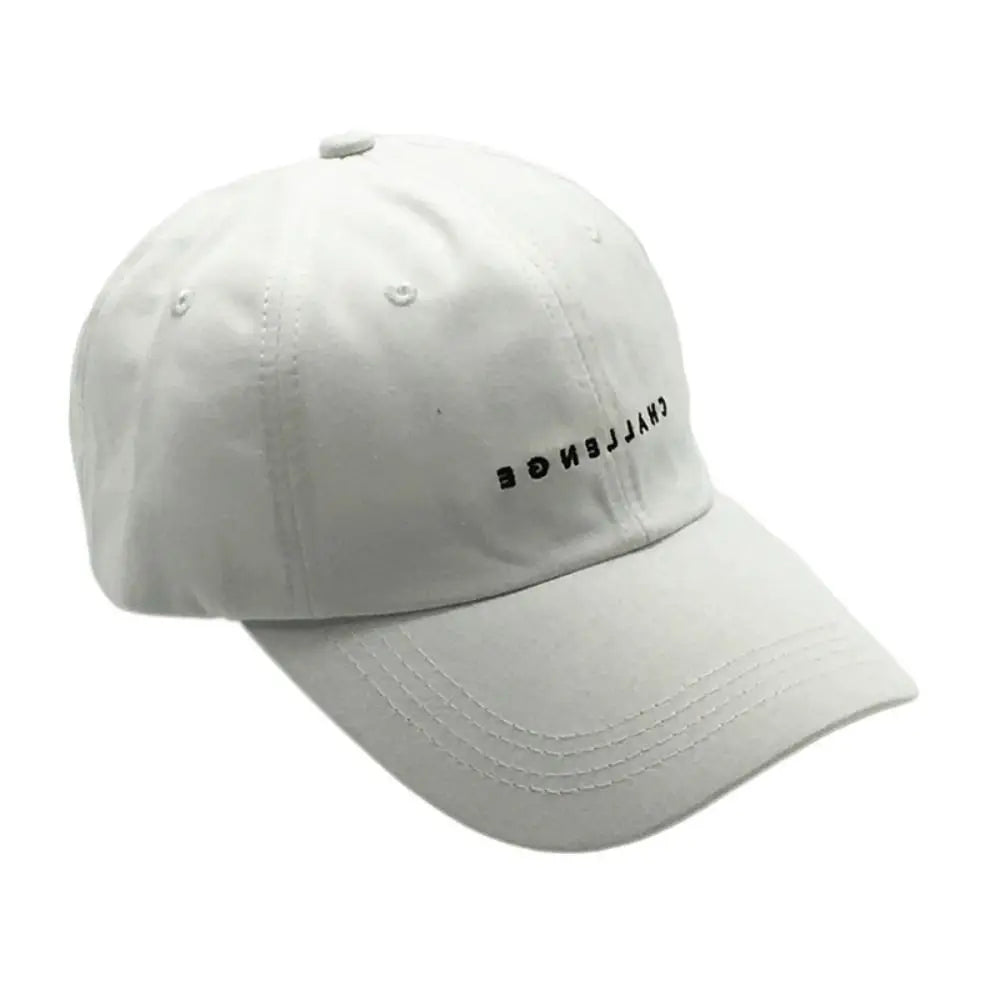 Casual Unisex Hip Hop Letter Embroidery CHALLENGE Baseball Caps
