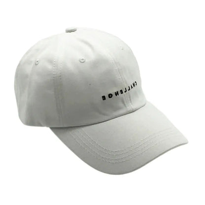 Casual Unisex Hip Hop Letter Embroidery CHALLENGE Baseball Caps