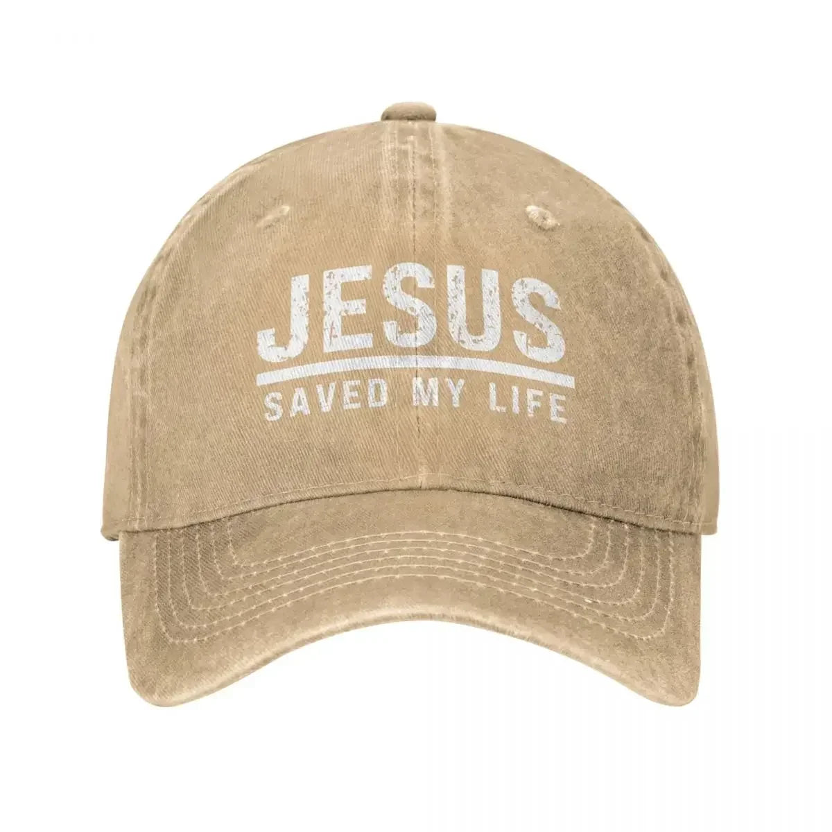 Jesus Saved My Life Ponytail Baseball Cap