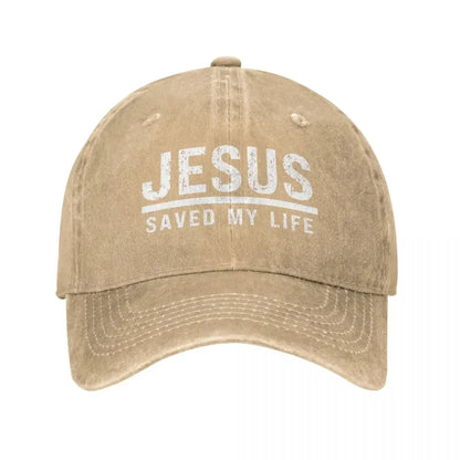 Jesus Saved My Life Ponytail Baseball Cap