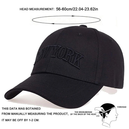 Unisex New York Embroidery Baseball Caps