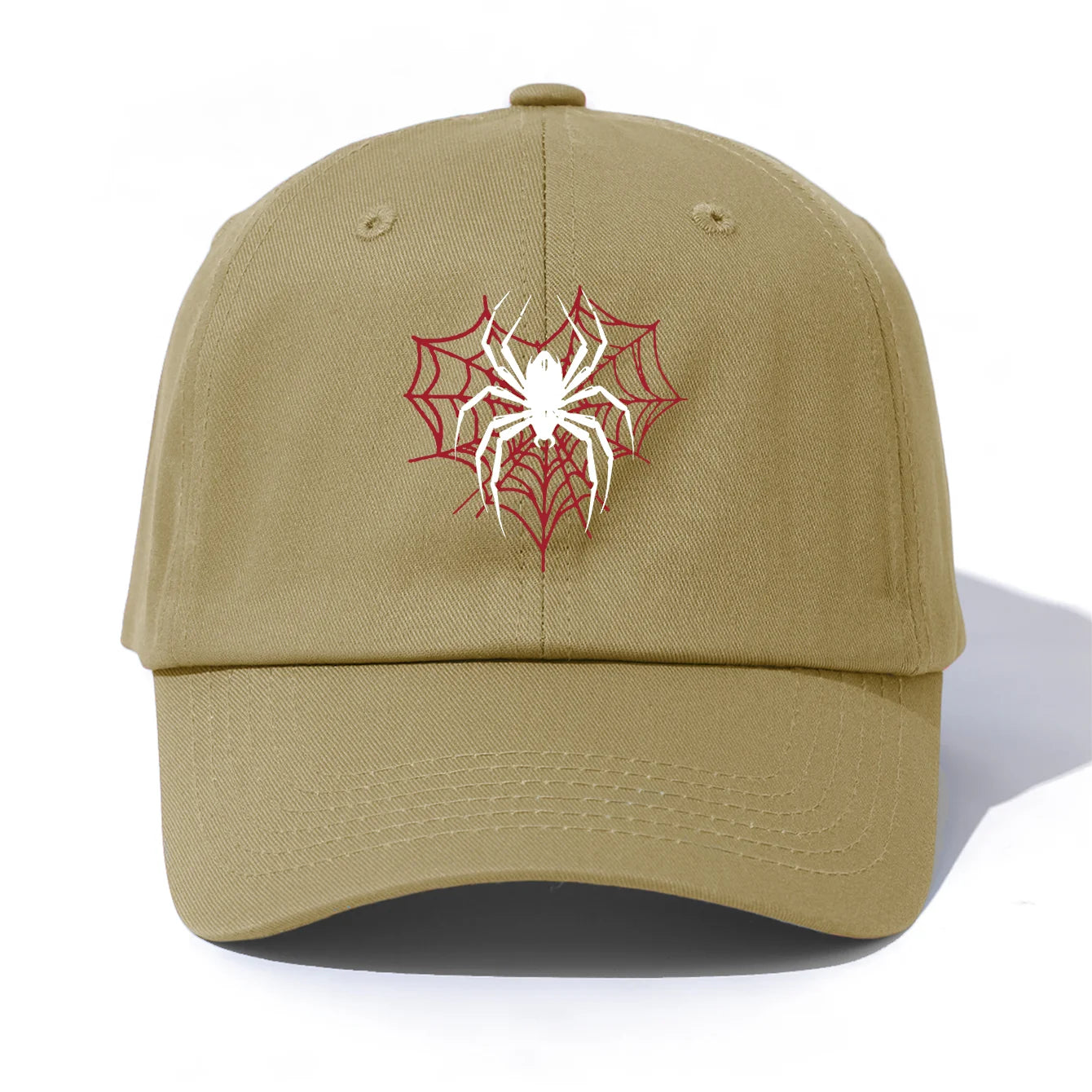 Spider Print Baseball Cap For Adults