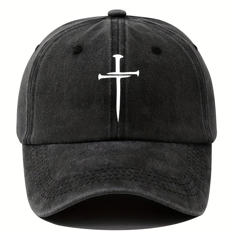 Retro Washed Cross Baseball Cap