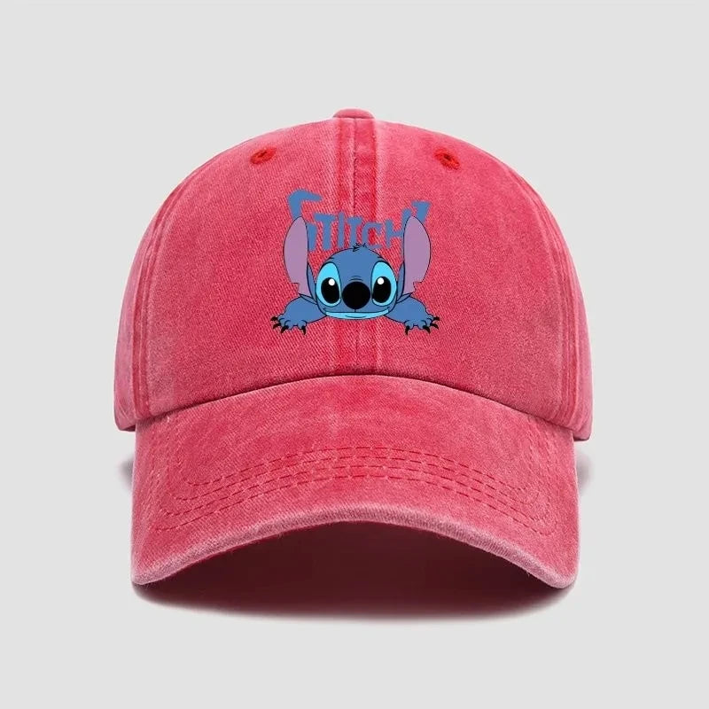 Stitch Casual Hat Kawaii Cartoon Anime Figure Baseball Caps