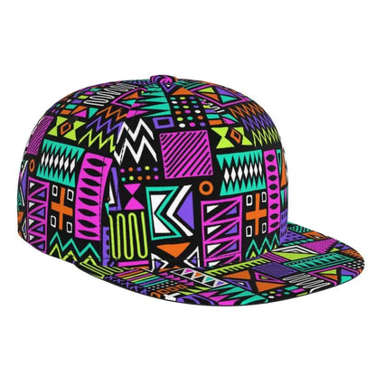 African Bogolan Baseball Cap Adjustable Snapback Cap