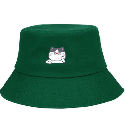 Bucket Hats With Cute Cat