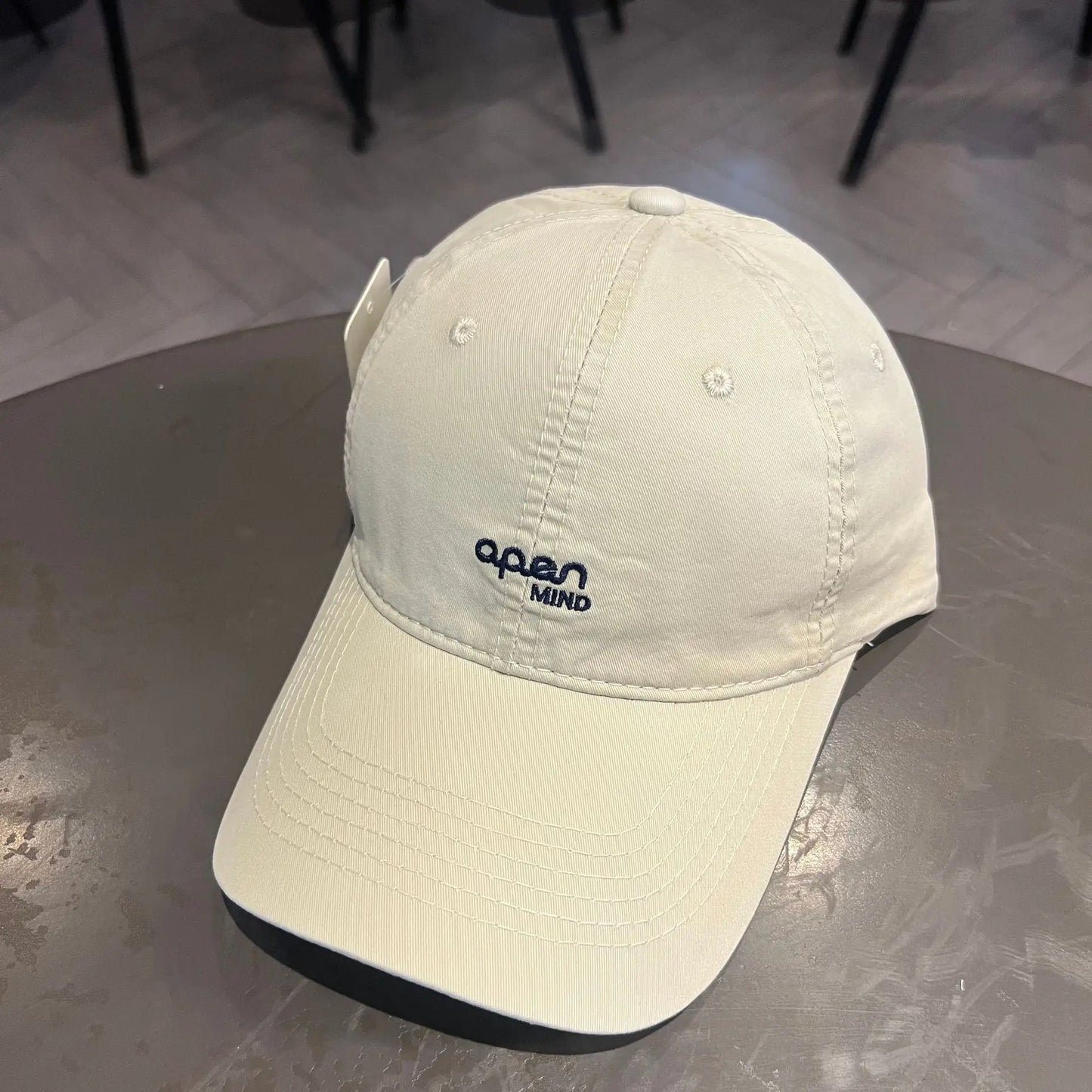 Women Embroidery Letter Baseball Cap Solid Color Cotton Peaked Hat