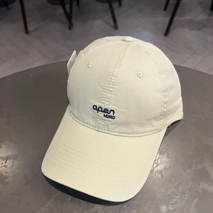 Women Embroidery Letter Baseball Cap Solid Color Cotton Peaked Hat