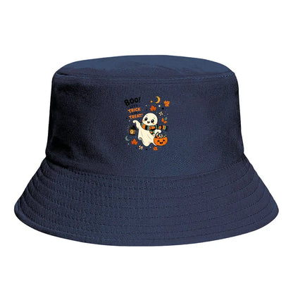 Cute Halloween Ghost Autumn Treat Bucket Hat