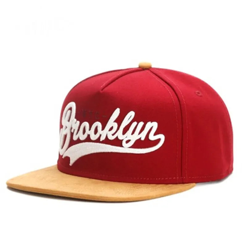 Unisex Brooklyn Embroidery Hip-hop Hats Baseball Caps Snapback Caps