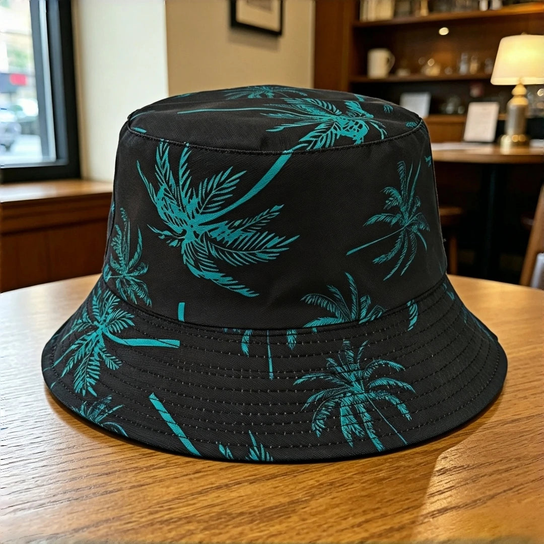 Hawaii Coconut Tree Wide-Brimmed Stylish Classic Bucket Hat