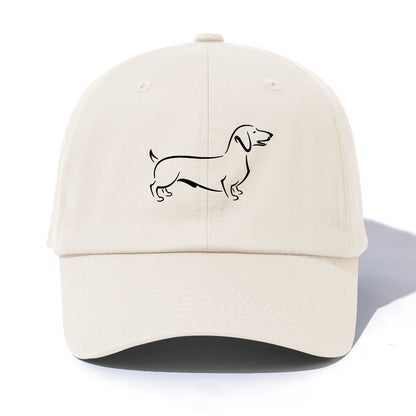Dachshund Print Baseball Cap For Adults