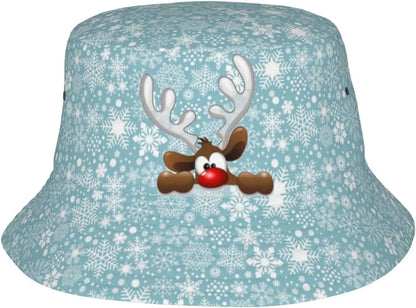 Christmas Bucket Hats Fashion Summer Sun Cap Packable