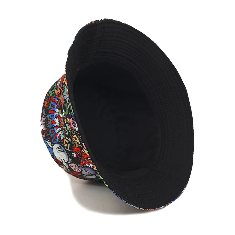 Fashion Graffiti Pattern Bucket Hat