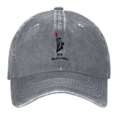 New N.Y State of Mind - New York - Statue of Liberty Baseball Cap