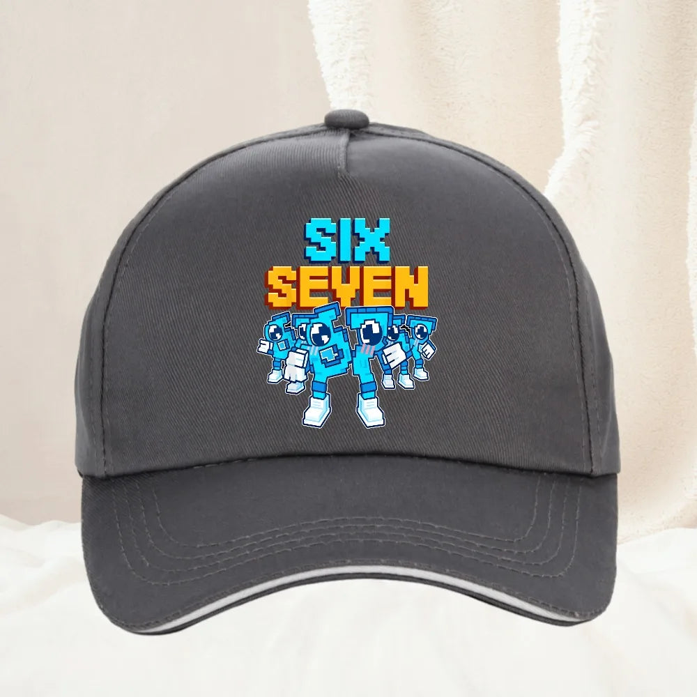 Meme 67 Six Seven 6 7 Italian Brainrot Baseball Cap