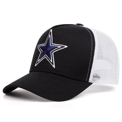 Simple Symbol Five-Pointed Star Embroidery Baseball Cap