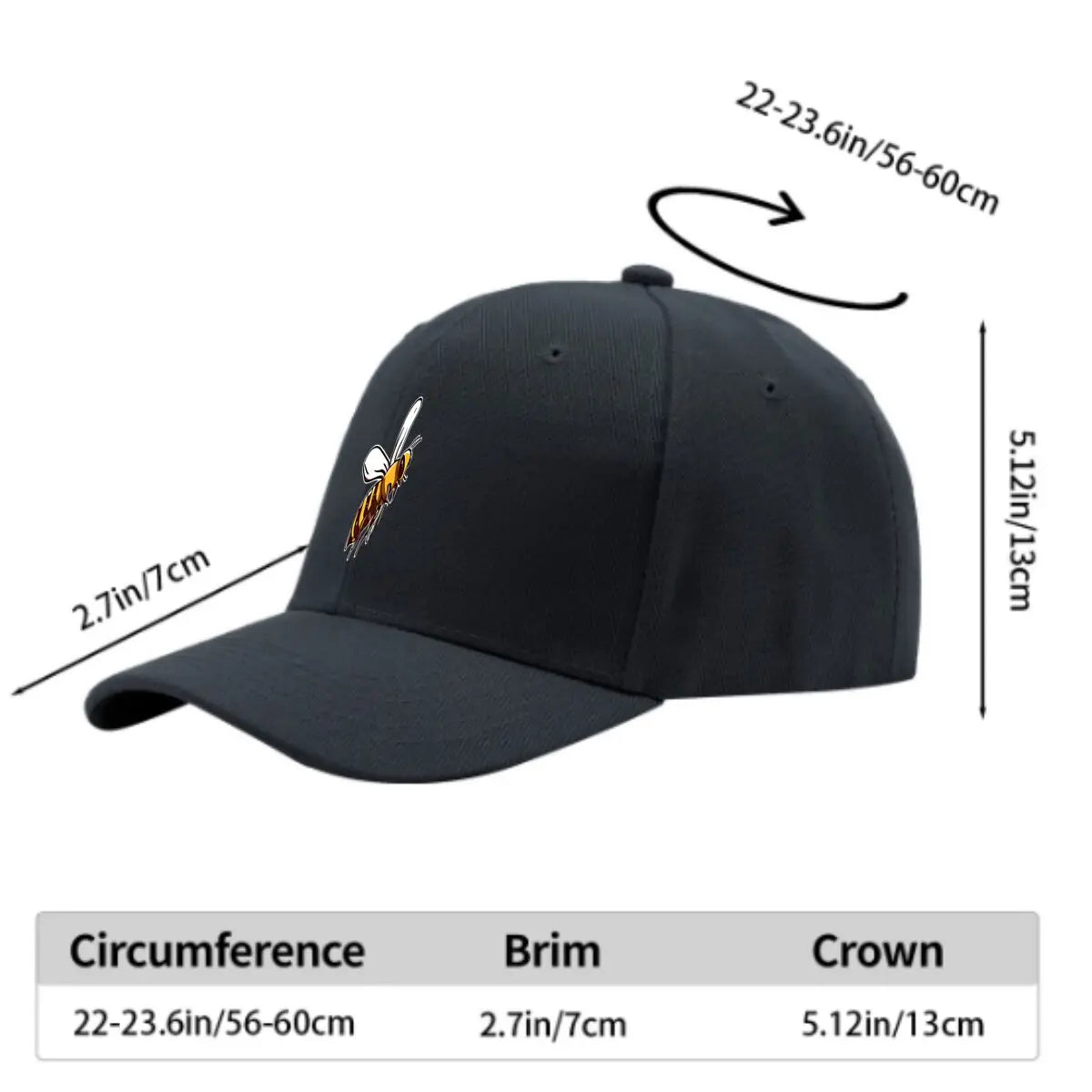 Cartoon Bee Vinyl Sticker For Laptop Car Baseball Cap