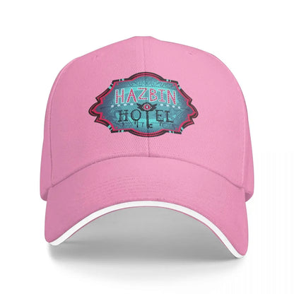 Unisex Baseball Hats Hazbines Hoteles Alastor Vox Printed Streetwear Baseball Caps