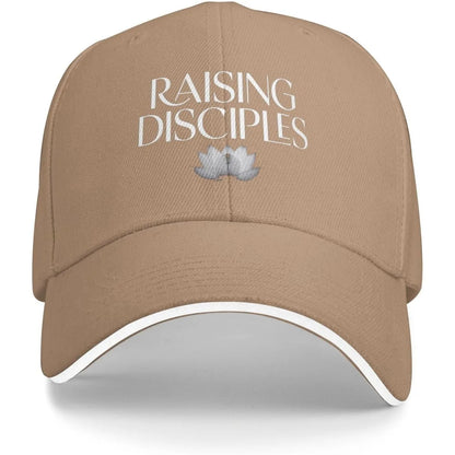 Raising Disciples Lotus Baseball Cap Polyester Casual Unisex Adjustable Sports Hat