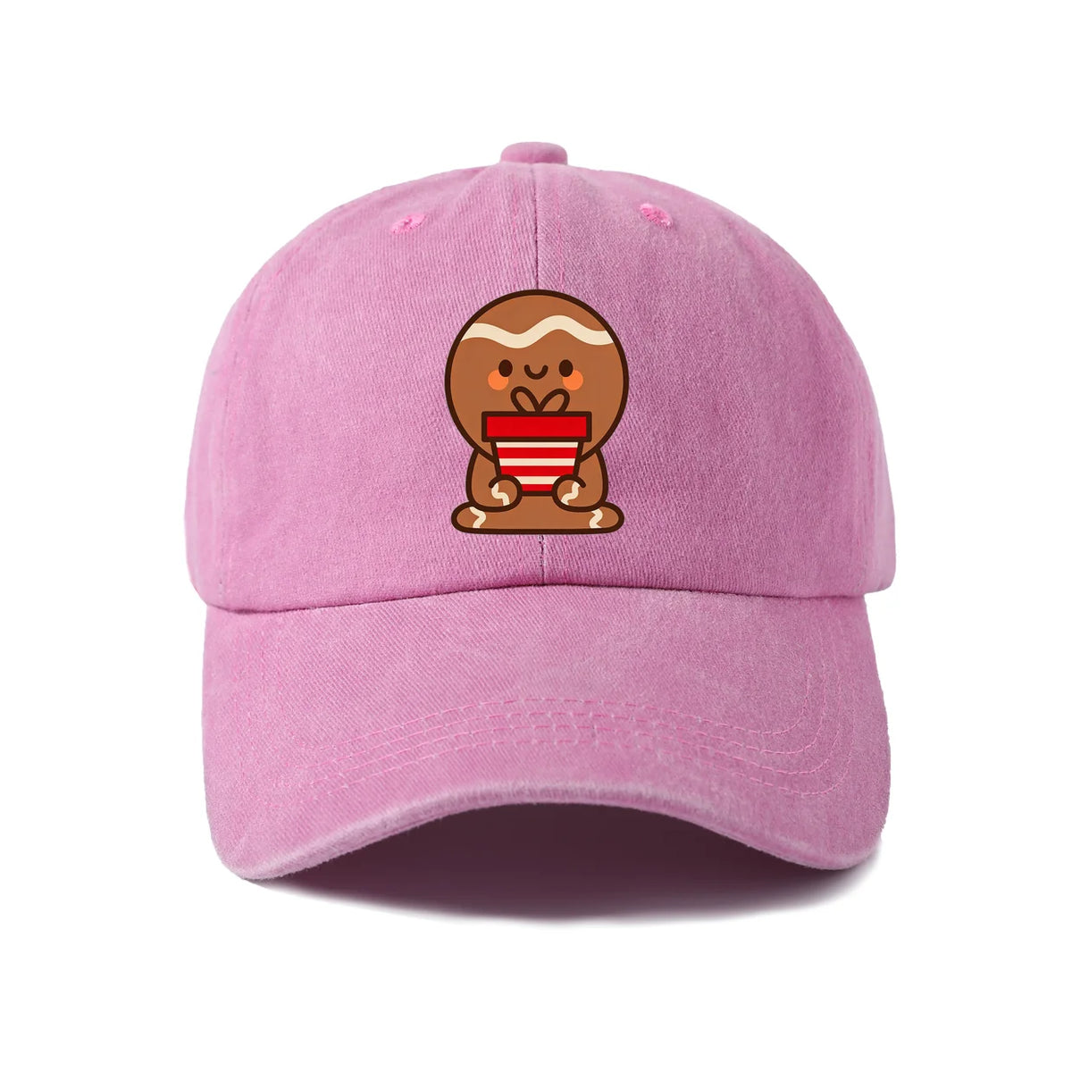 Smiling Gingerbread Man Baseball Cap