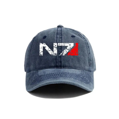 Mass Effect N7 Baseball Caps Distressed Hats Cap Men Women