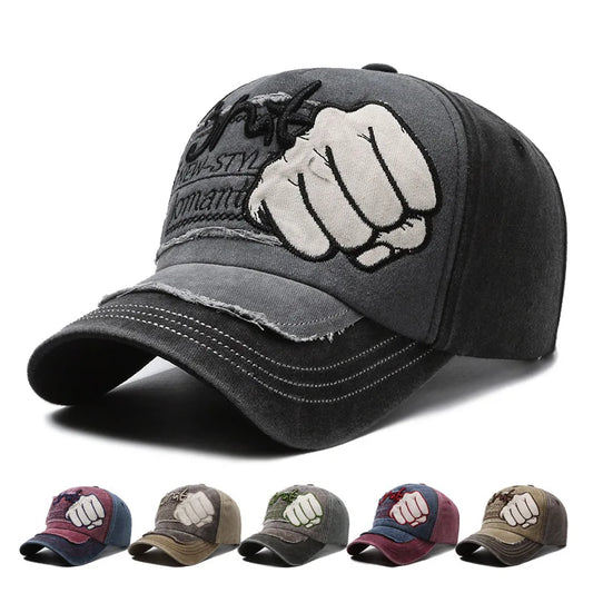 Fist Embroidery Baseball Cap