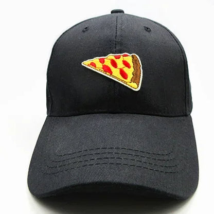 Four Seasons Personality Pizza Embroidery Cotton Baseball Cap For Men And Women