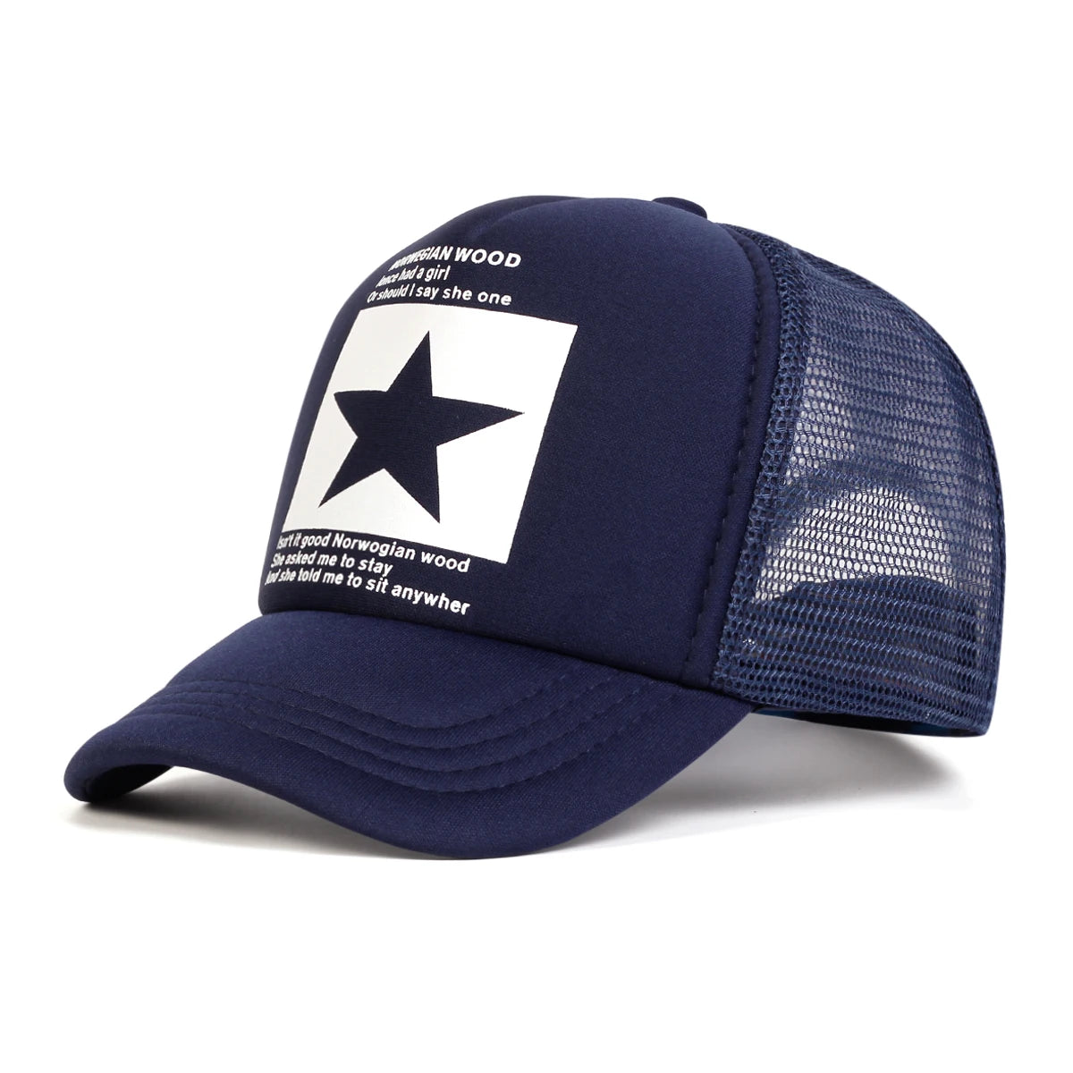 Children Five Pointed Star Print Baseball Net Caps Spring Summer