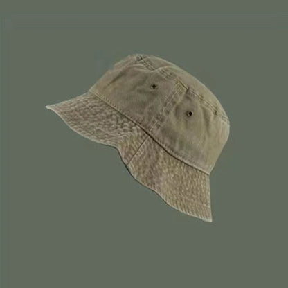 Bucket Hat Retro Washed Denim Fisherman Hat Fashionable And Versatile Sun Hat