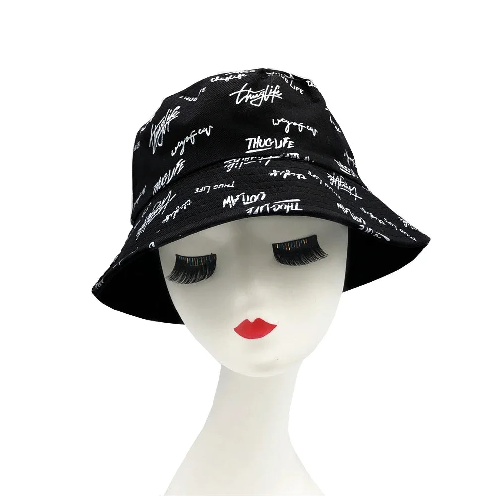 Double-sided Bucket Hat For Men Women Summer Unisex Fashion Cap