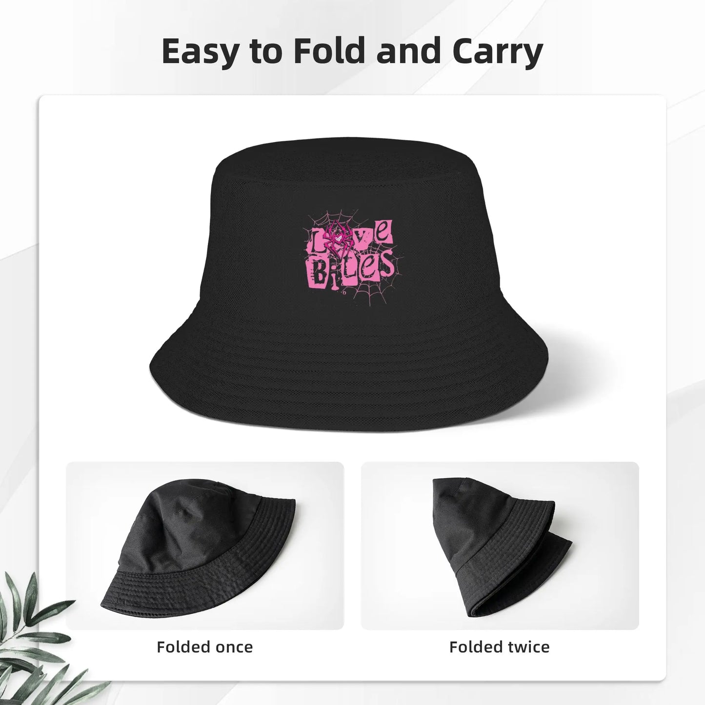 Love Bites AJ Lee Spider Logo Bucket Hat