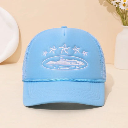 Fashionable Embroidered Baseball Hat Five Star Color