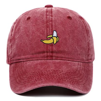 Banana Embroidered Baseball Hats For Men Women