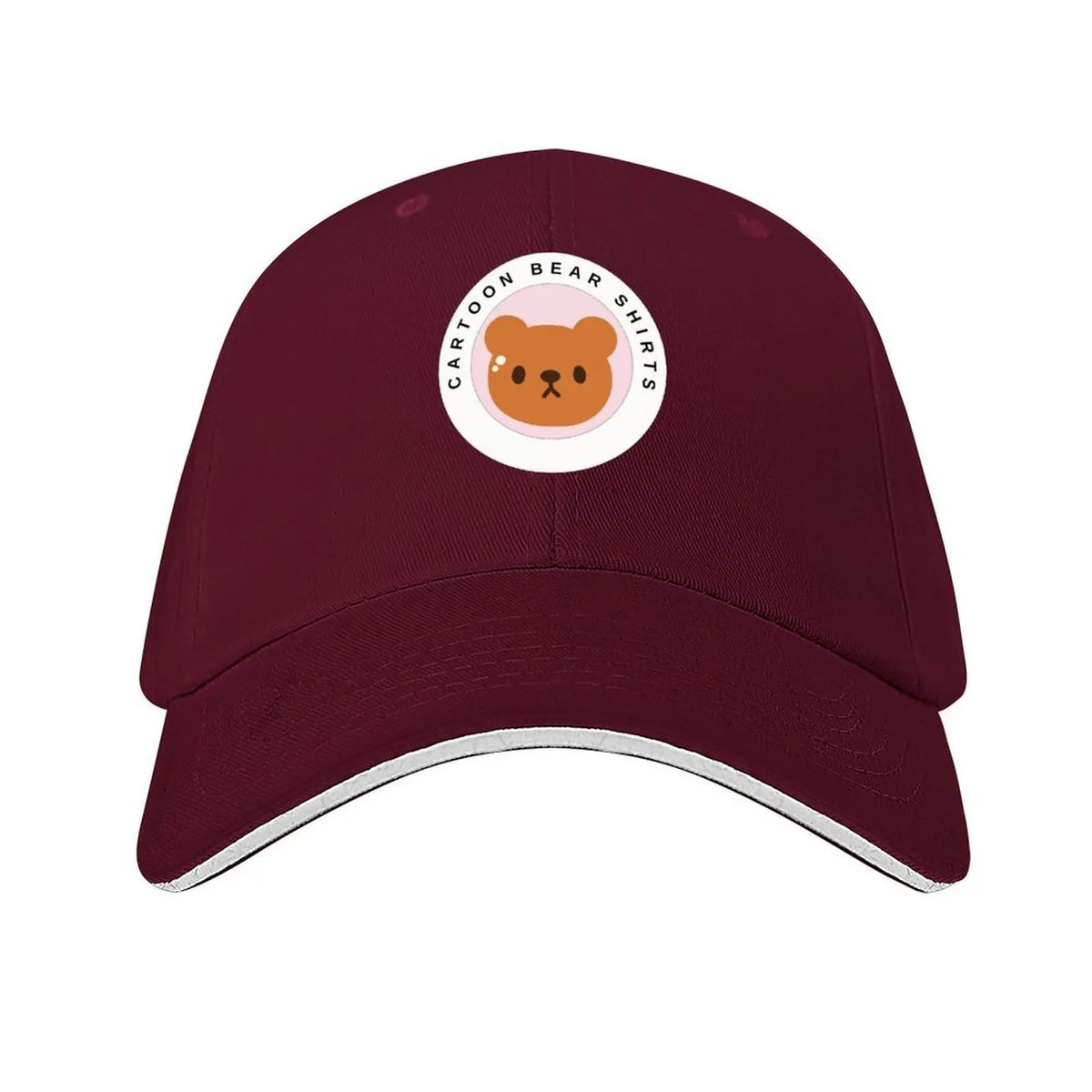 Cartoon Bear Logo Shirt Baseball Cap