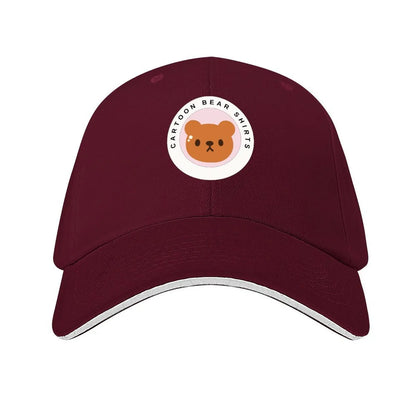 Cartoon Bear Logo Shirt Baseball Cap