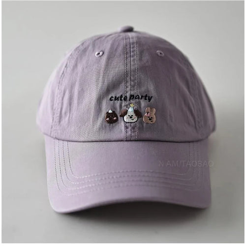 Cartoon Embroidered Cotton Baseball Cap