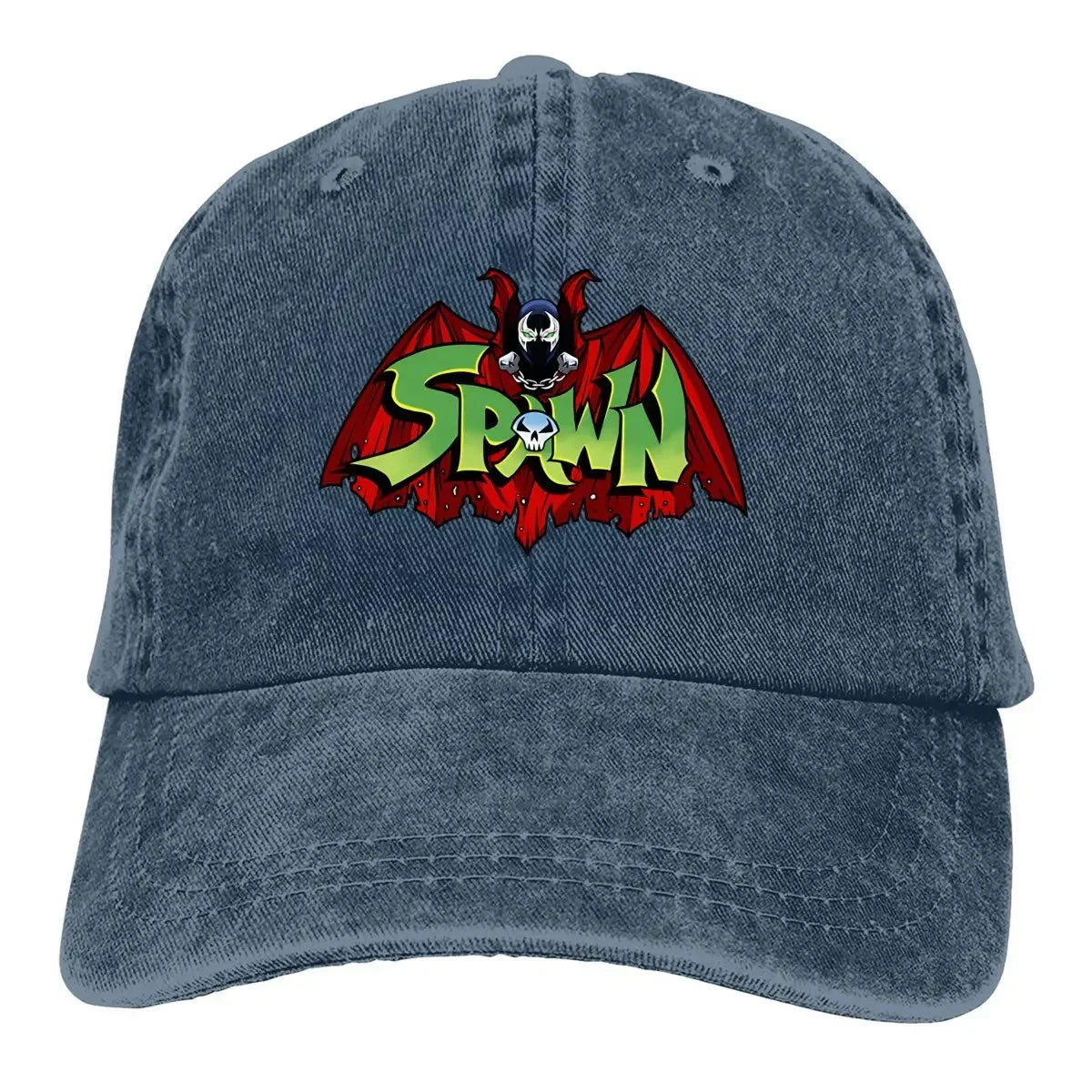 Washed Men's Baseball Cap Spawn-Bat Trucker Dad Hat Spawn Comic Golf Hats