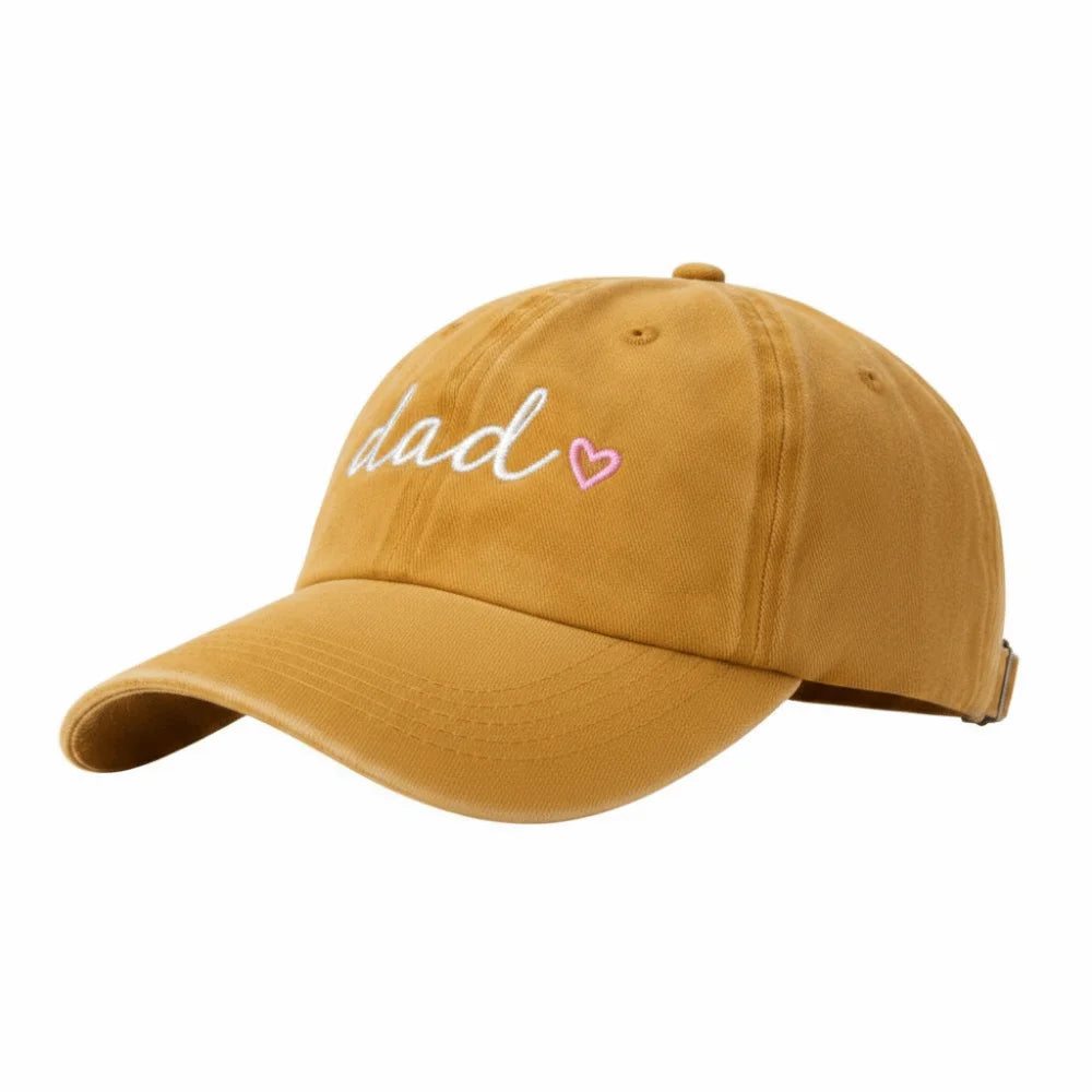 Washed Cotton Dad Mama Mini Love Caps Baseball Cap