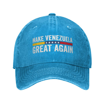 Washed Baseball Cap Make Venezuela Great Again Summer For Men Women